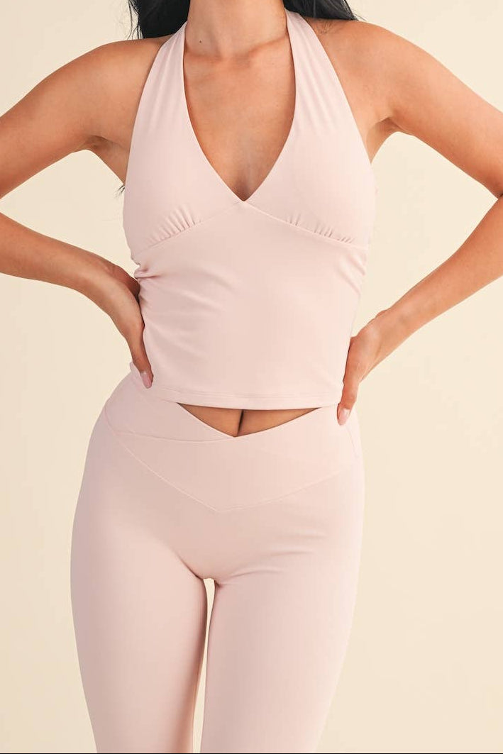HOLISTIX Halter Tank & Crossover Legging Set